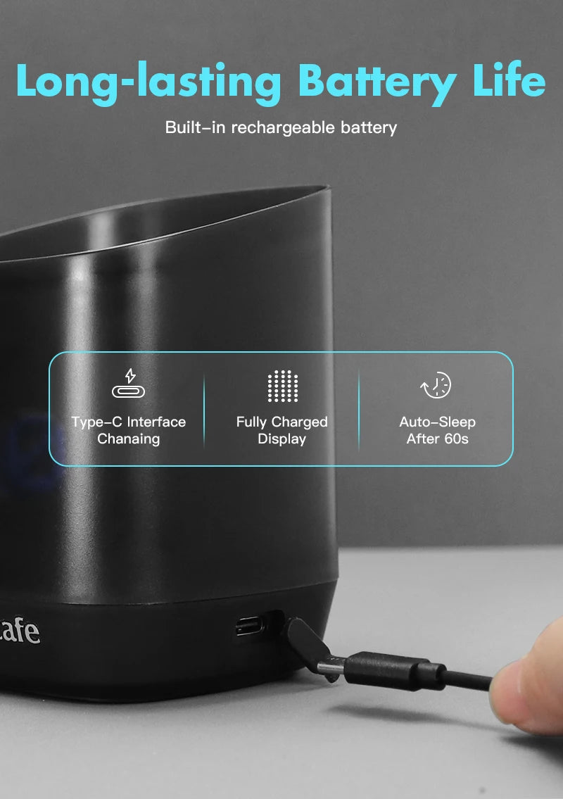 AliKisscafe Digital Dosing Cup Coffee Scale Display Tray Precise Scale Measuring Cup Kitchen Barista Tools Espresso Accessories