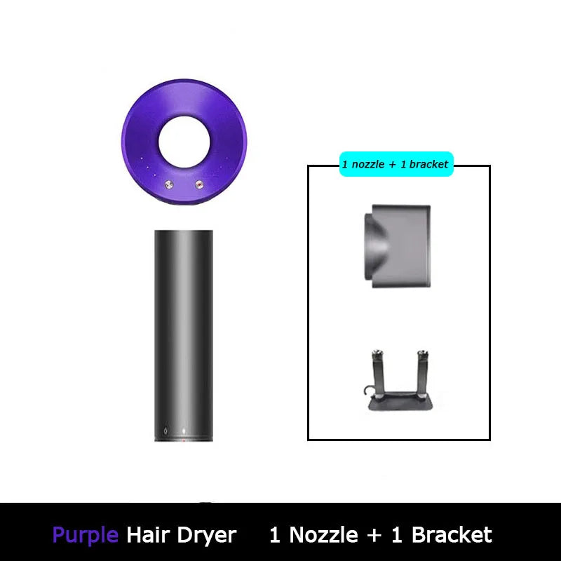 Leafless Hair Dryer New Professional With Flyaway Attachment Negative Ionic Premium Hair Dryers Multifunction Salon Style Tool