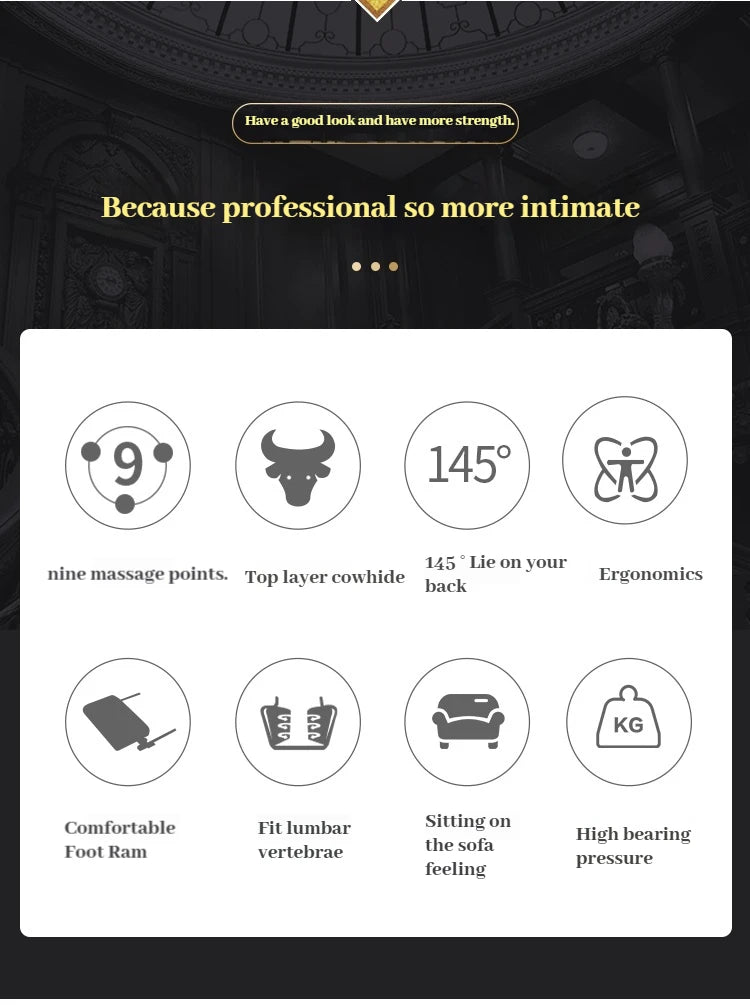 Leather Wheel Office Chair Support Design Relax Modern Massage Chair Chaise Mobile Comfy Luxury Silla Oficina Office Furniture