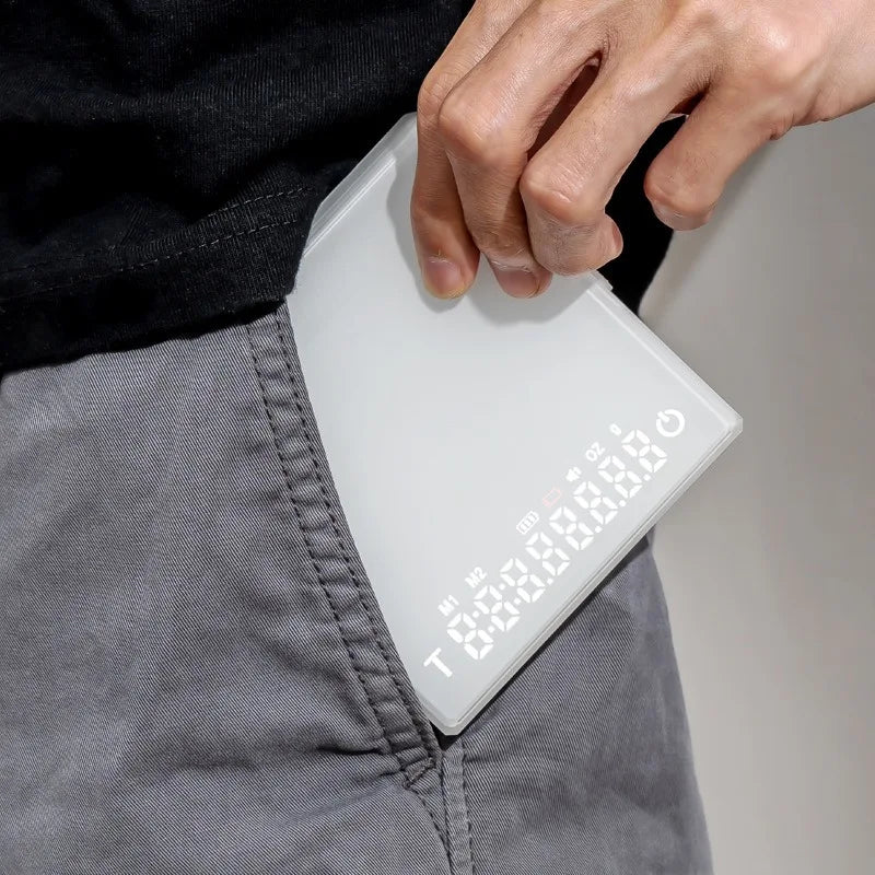 Digital Coffee Scale mini Usb digital Rechargeable coffee scal Espresso Scales kitchen High-Precision weight electronic scale