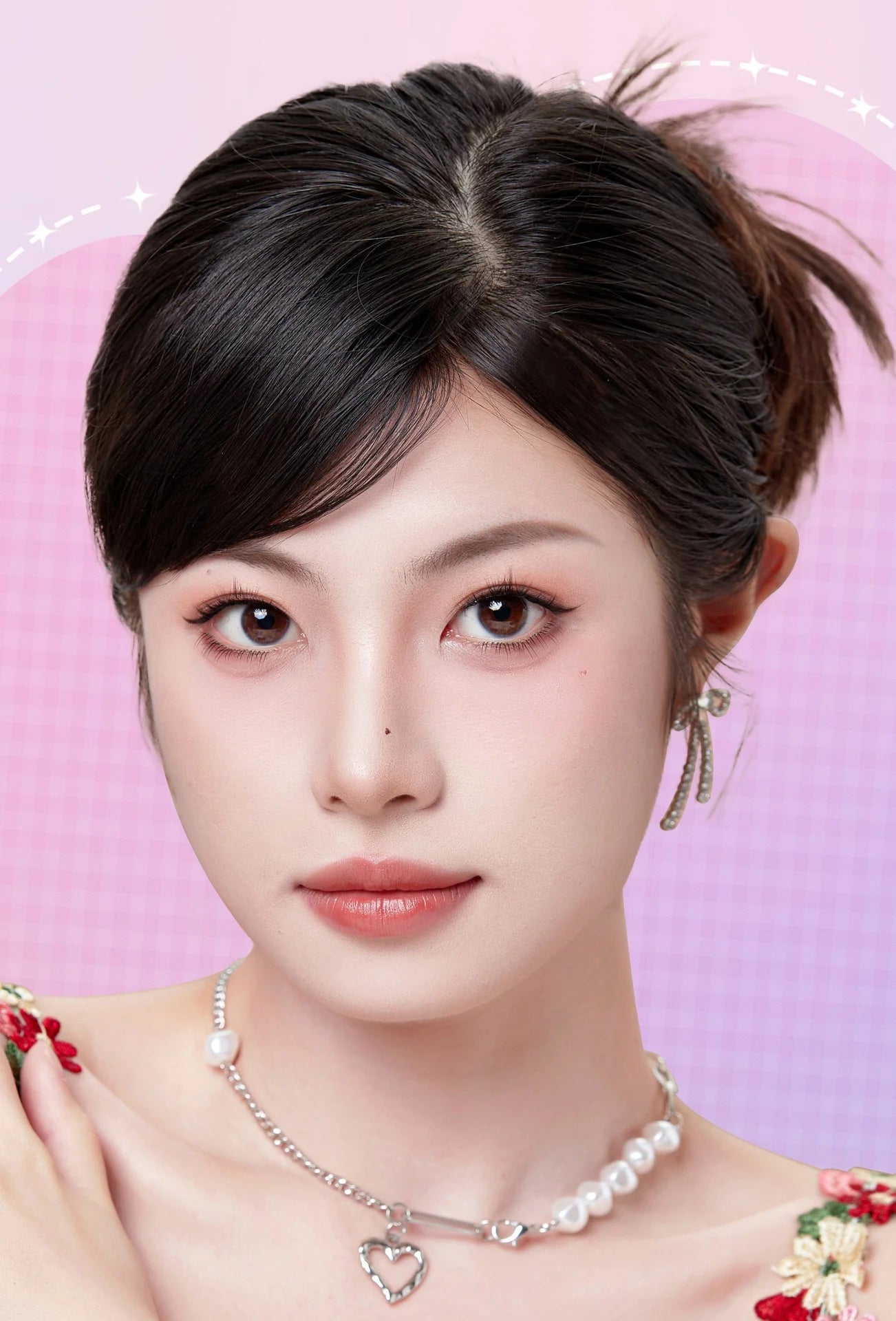 MIAOJIE No-Glue False Eyelashes - Easy 3-Step Application Natural Look Large CapacityPerfect for Beginners with Sunflower Design