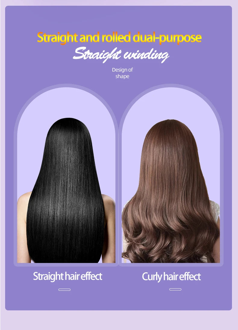 Women's Electric Hairbrush For Xiaomi Straight Hair Curly Hair 2 in 1 Negative Ion Hair Care 10 Seconds Quick Heating Hairbrush