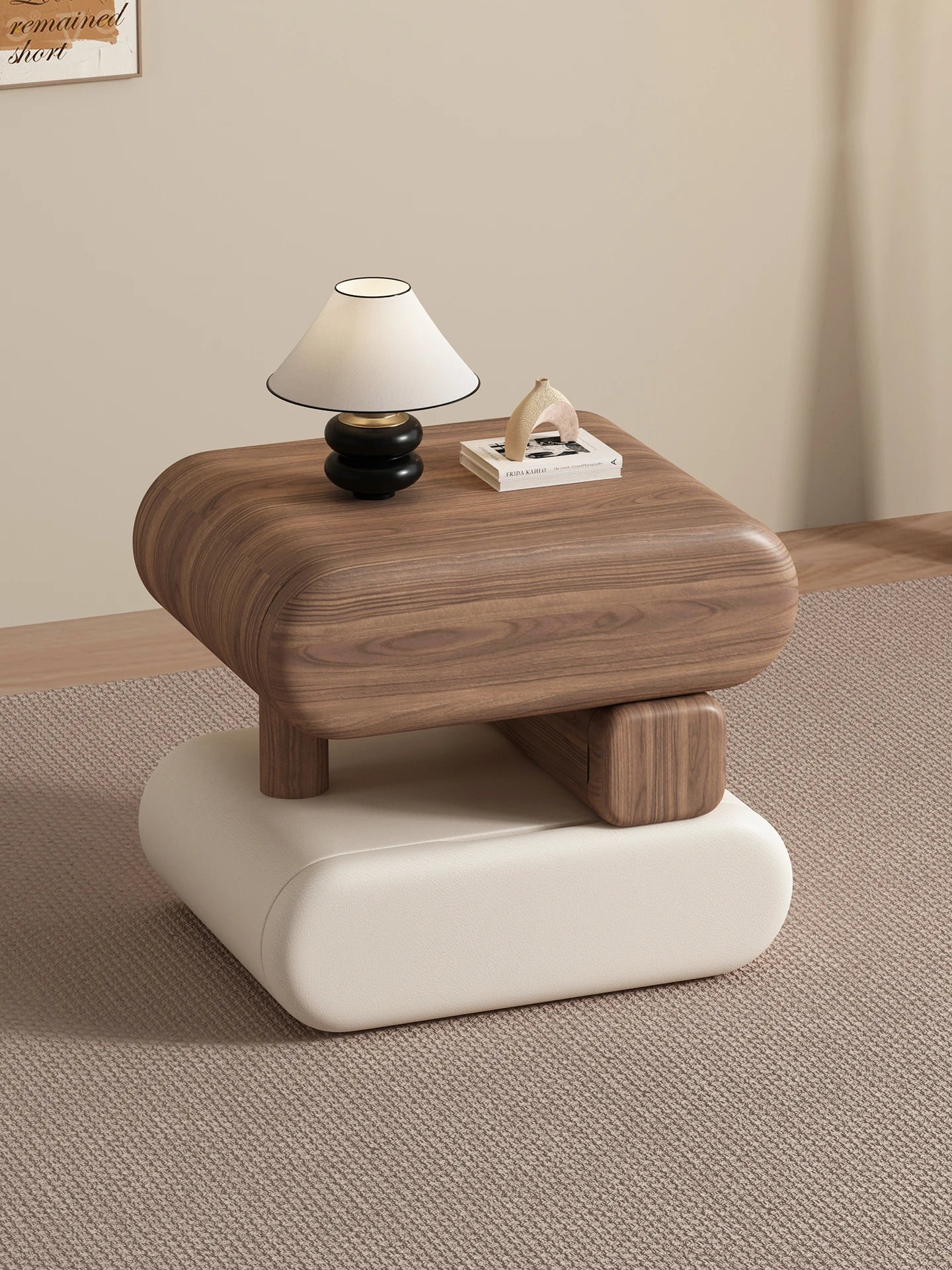 Cream Style Elegant Nightstands Space Saving Glamour Luxury Bedside Tables Trendy Creative Table De Chevet Bedroom Furniture