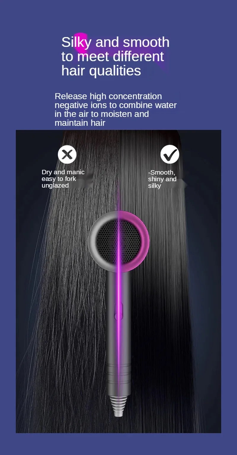 New High-Speed Hair Dryer High-Power Negative Ion Cold And Hot Ultra Silent Professional Hair Dryer For Home Hair Salons
