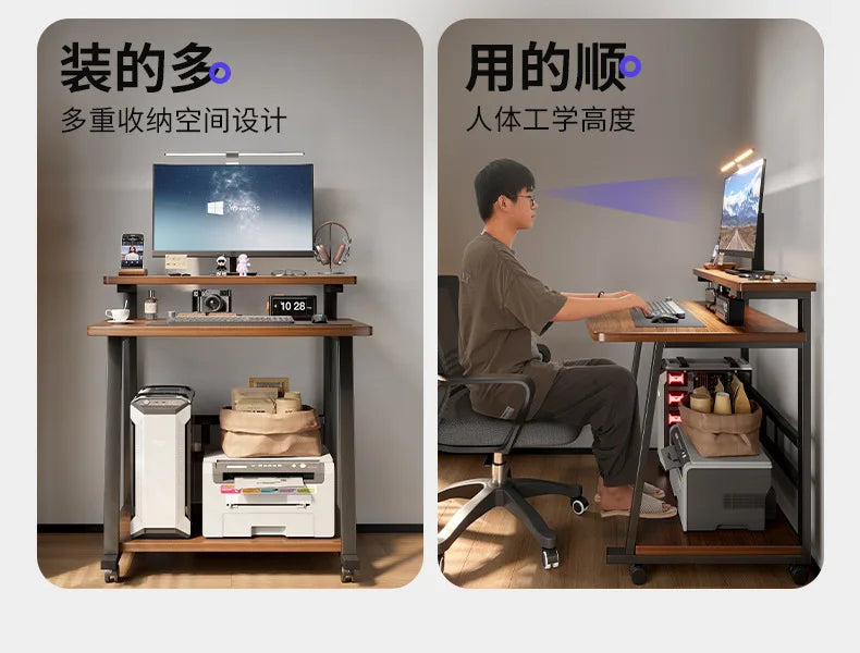 Computer Desk Desktop Small Home Mini Mobile Learning Notebook Bedroom Bedside Table