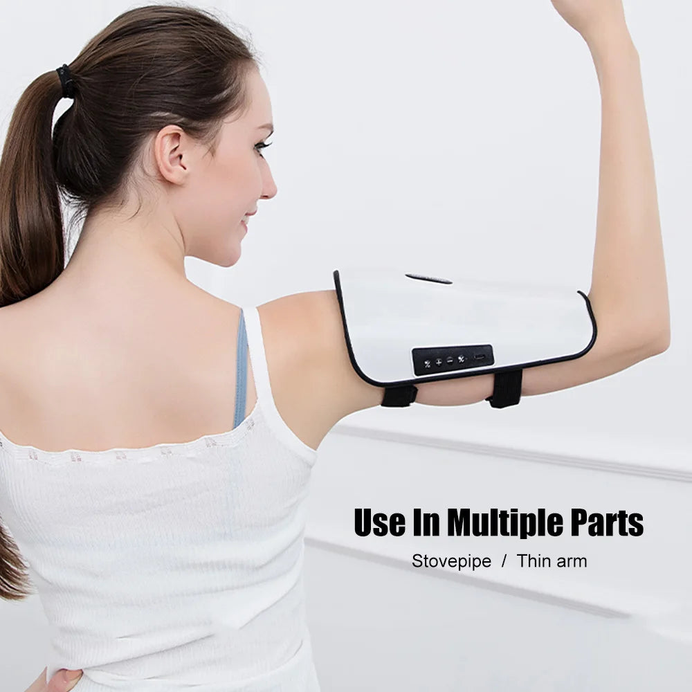 Electric Leg Adjustable Massager Warming Massage Machine Portable Ems Vibration Heating Slimming Calf Massager Usb Rechargeable