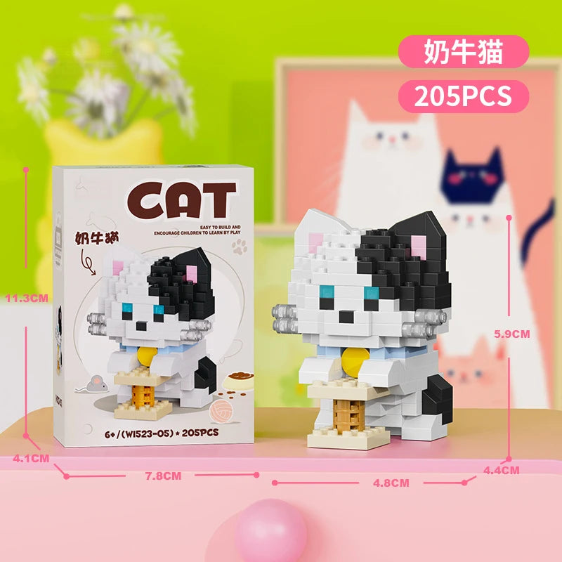 Animals Bricks Construction Set Micro Building Blocks Children Toy Adult Particle Building Block Mini Toys Decoration Home Gifts