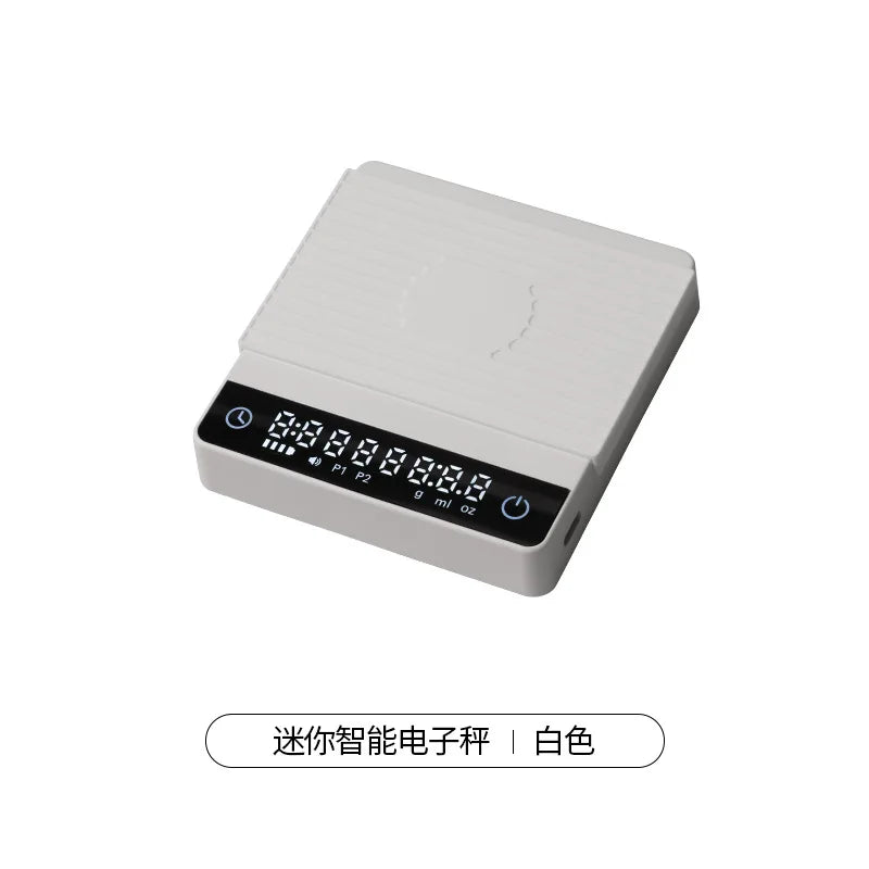 Italian Mini Espresso Coffee Electronic Scale Portable Special Hand-brewed Coffee Bean Scale Barista Timing Weighing Device