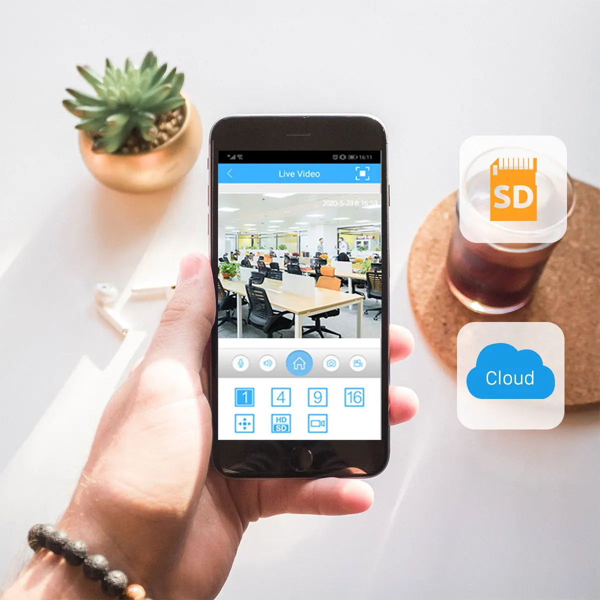 25MP 4K Wifi Panoramic Security Camera Outdoor 5 Lens 5 Screens Auto Tracking Wireless PTZ CCTV Video Surveillance Camera