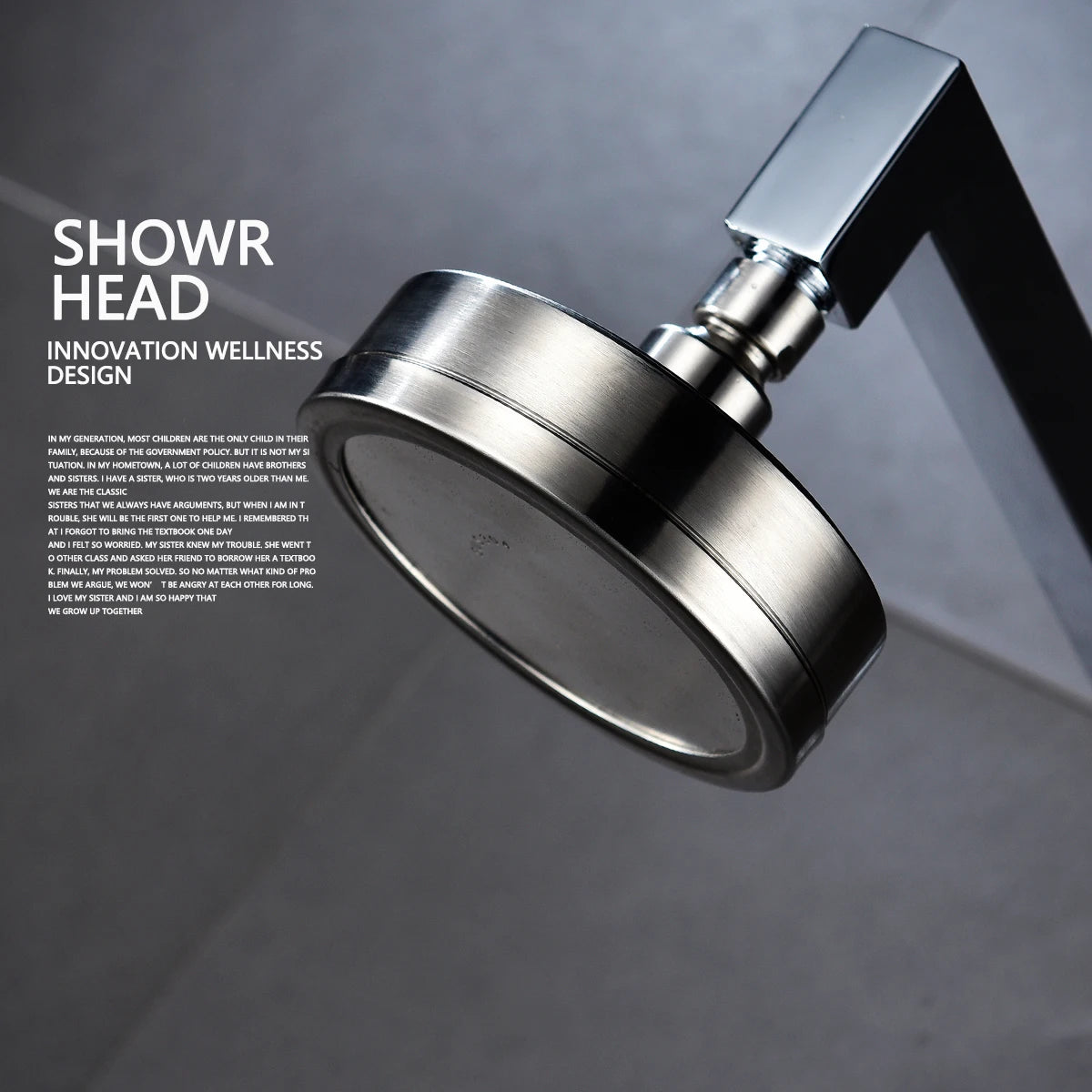 Rain Shower Head Boosting High Pressure High Flow Stainless Steel Rainfall Shower Head Adjustable Angles Bathroom Shower