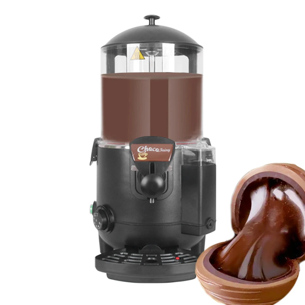 GZKITCHEN Black Chocofairy Hot Chocolate Dispenser Water Bath System 5L Hot Beverage Coffee Milktea Dispenser