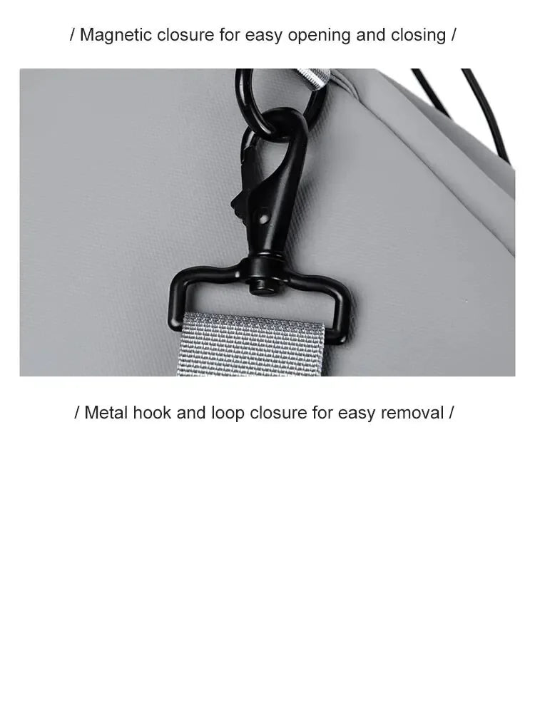 New Men's And Children's Chest Bag Waterproof Trend Simple Usb Charging Solid Color Multifunctional Messenger Bag Shoulder Bag