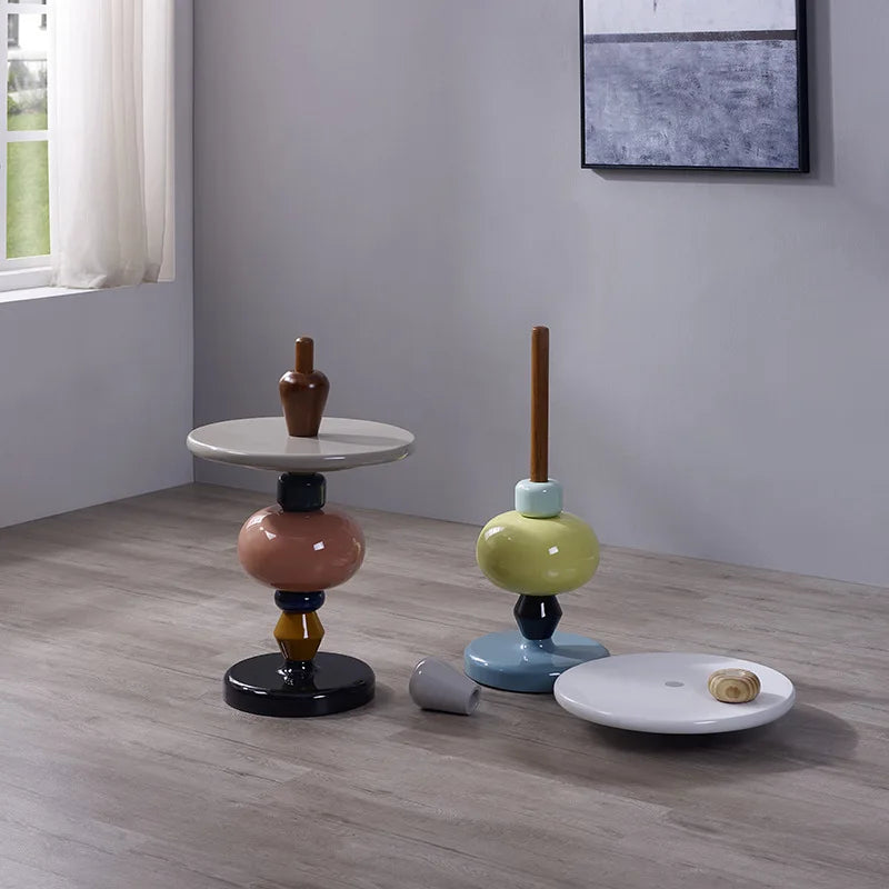 IHOME Nordic Creative Side Table Modern Minimalist Sofa Movable Corner Designer Net Red Sugar Gourd Small Coffee Furniture New