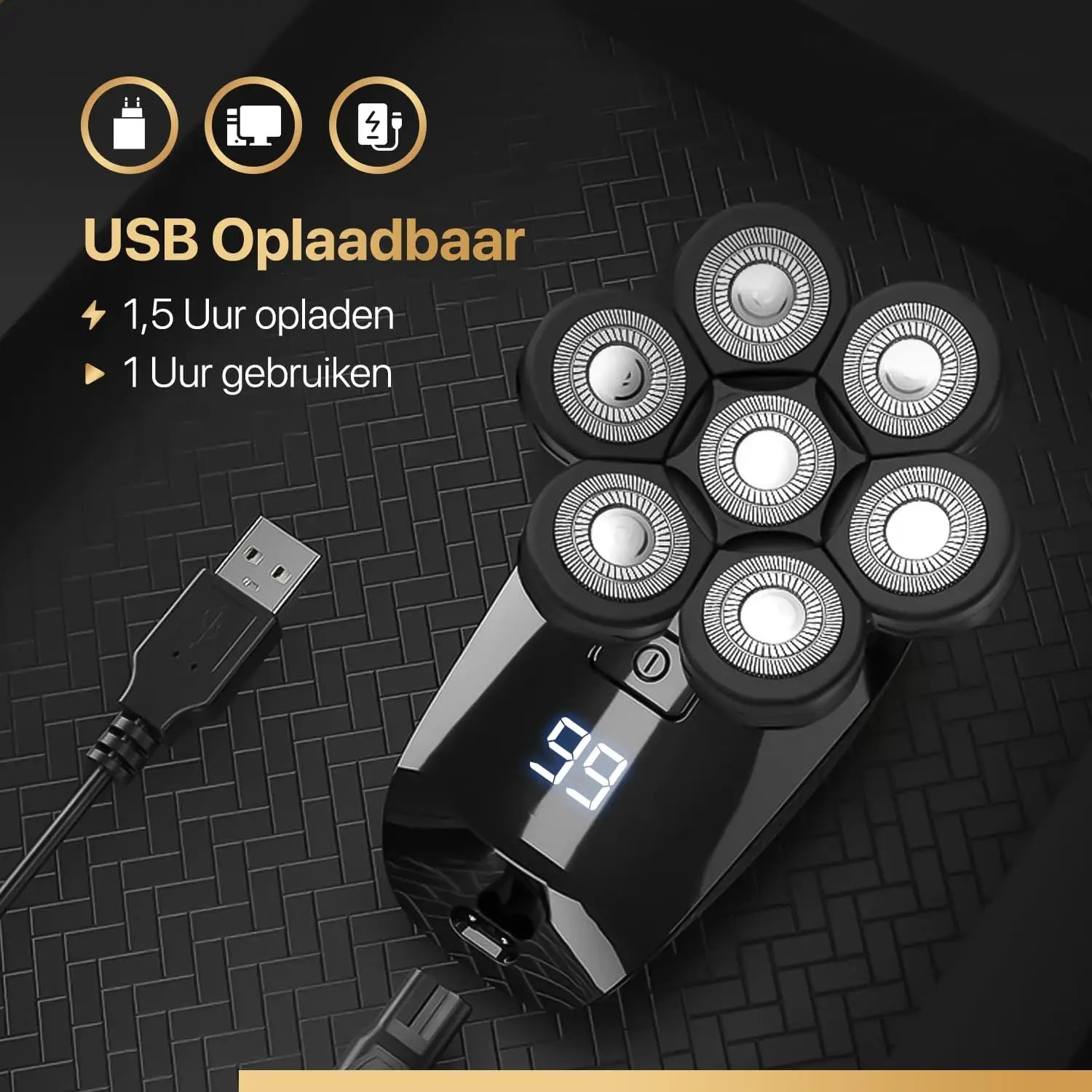 5 in 1 Shaver for Men Electric Shaver Powerful Bald Head Shaver Beard Shaving Machine For Men Razor Husband Gift Boyfriend