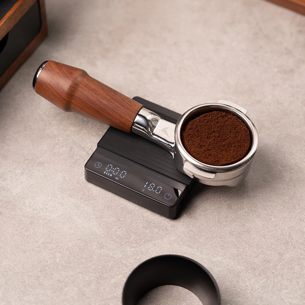 Italian Mini Espresso Coffee Electronic Scale Portable Special Hand-brewed Coffee Bean Scale Barista Timing Weighing Device