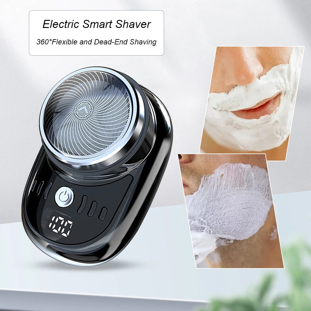 1/2PCS Mini Electric Travel Shaver For Men Pocket Size USB Charging Portable Painless Cordless Trimmer Knive Face Beard Razor  ﻿