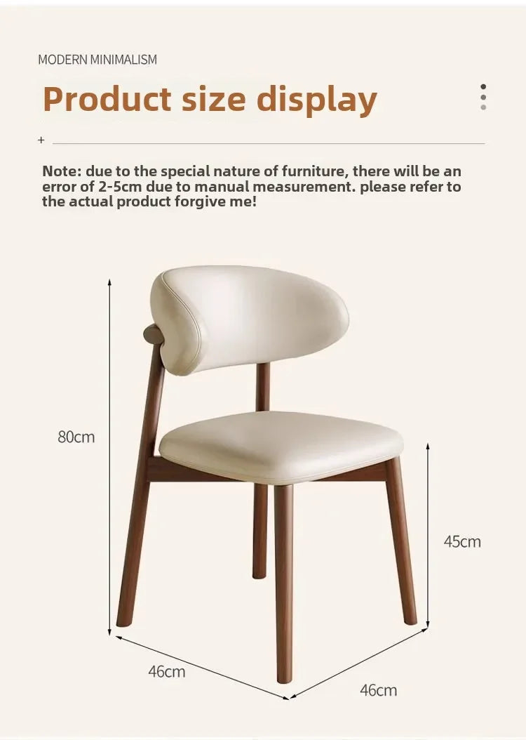 Lounge Vanity Dining Room Chairs Office Single Gamer Home Kitchen Chair Wooden Design Chaises Salle Manger Furniture XR50CY