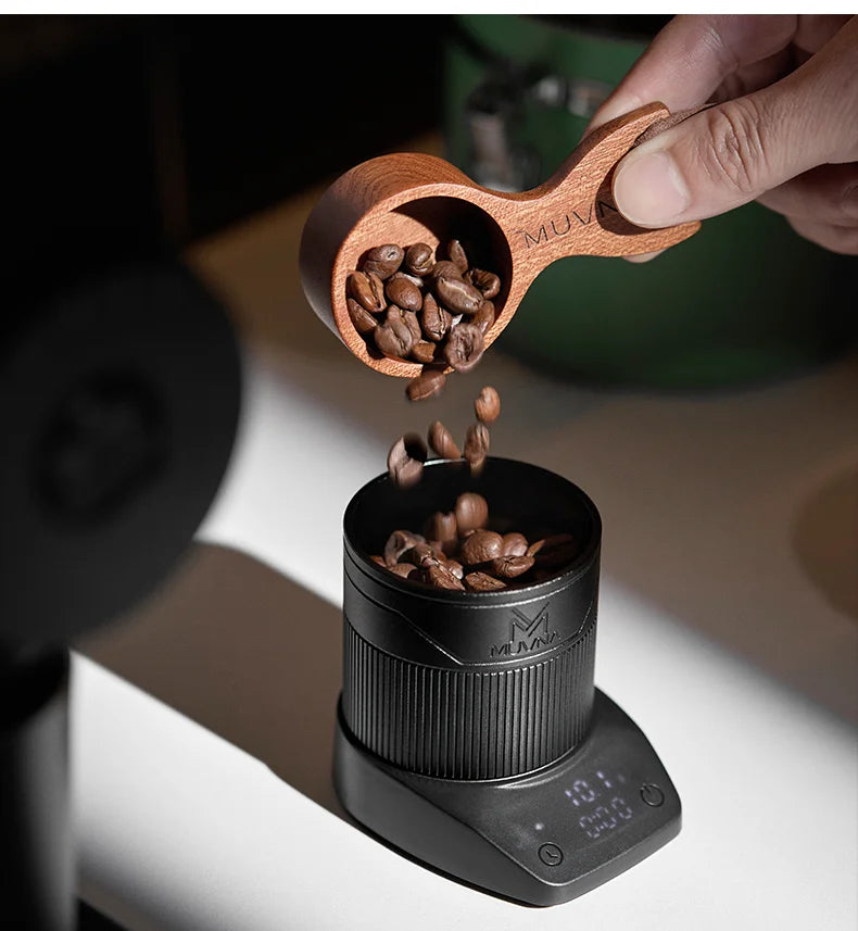 MUVNA Mini Electronic Scale Espresso LED Weighing 0.1g High Precision Measures Portable Coffee Scale With Powder Receiving Cup
