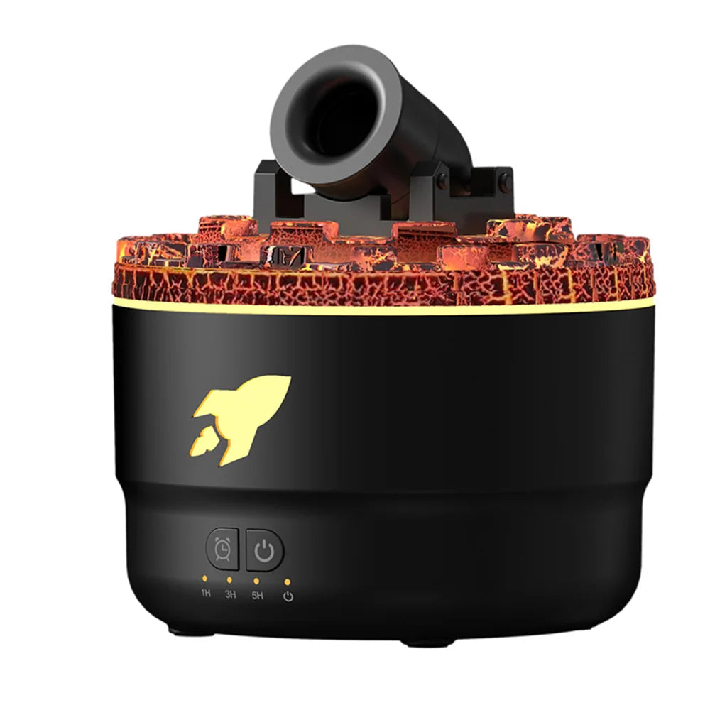 Volcanic Crack Light  Aromatherapy Humidifier Jellyfish Spray Air Humidifier 7 Colors Gradient Night Light Bedroom Diffuser