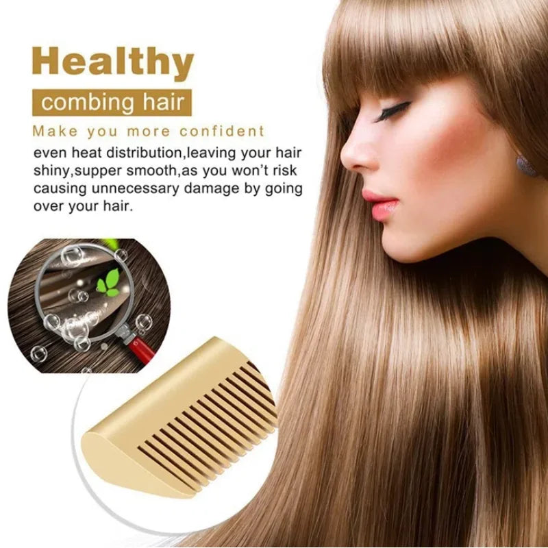 Straight hair comb, bangs, dry and wet dual-use comb, straight hair curling iron, household roll straight electric comb