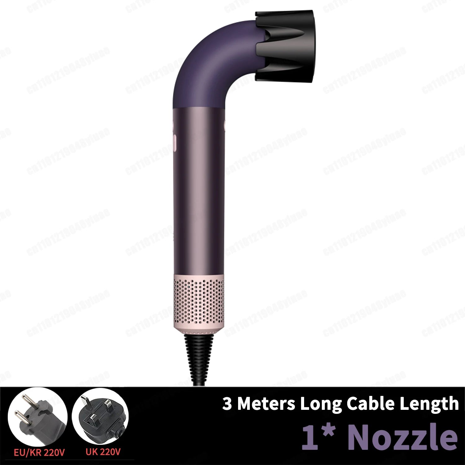 1400 Watt High Speed Hair Dryer 2.7 Meters Long Cord Hair Blower Quick Drying Ion Secadora Para Cabello With Styling Diffuser