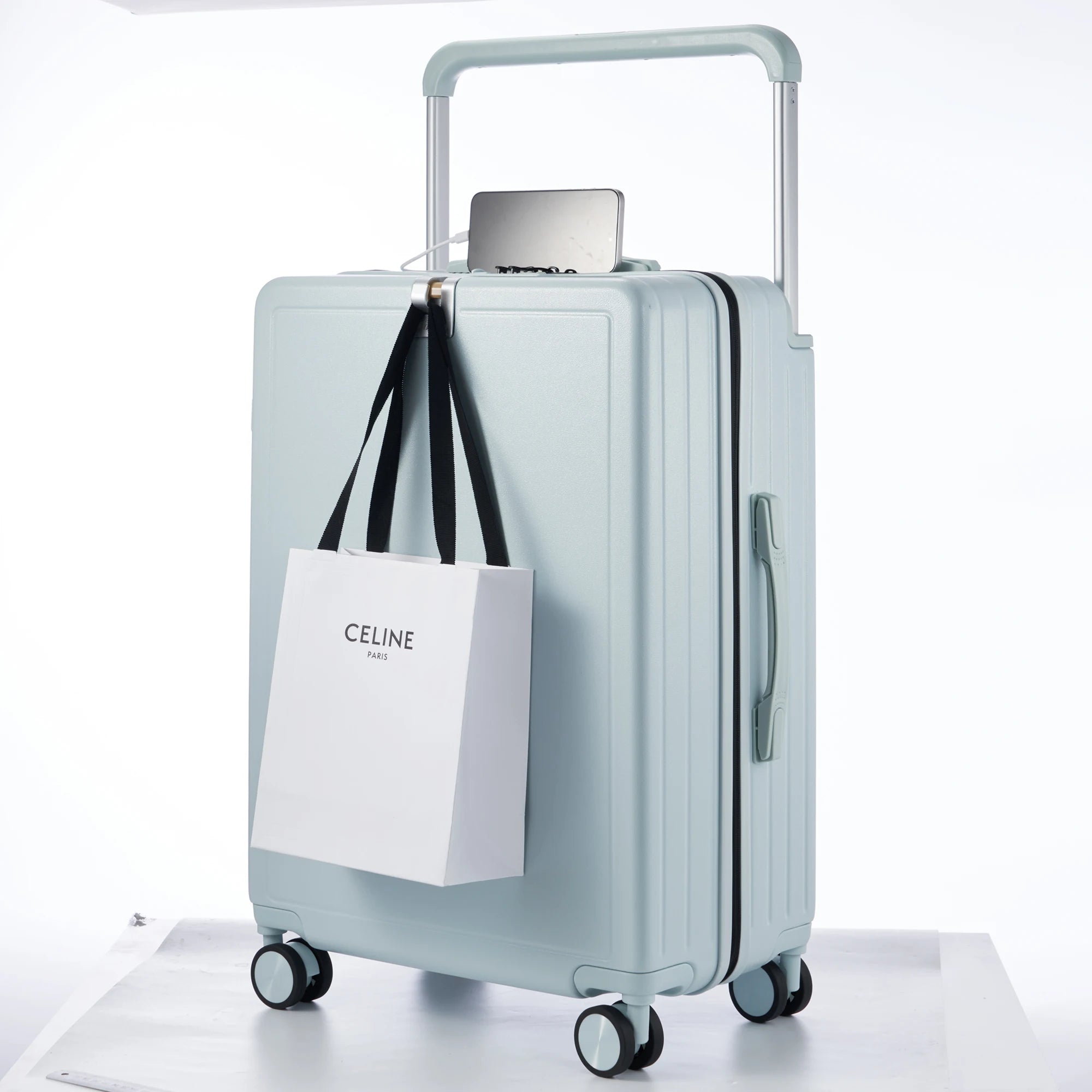 KLQDZMS Luggage Travel Bag 20 Inch Boarding Box Large Capacity Men's Trolley Case 22"24"26"28" ABS+PC Women's Cabin Suitcase