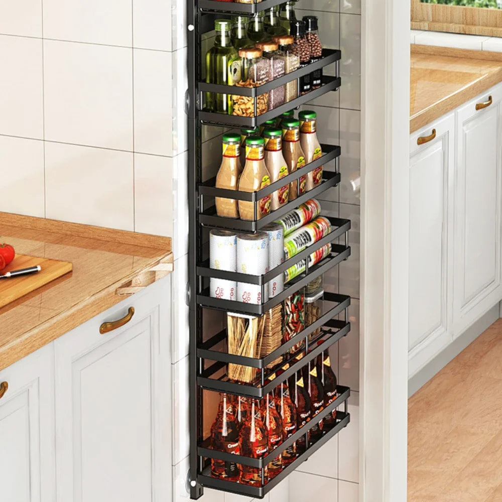 Tier Pantry Door Organization Hanging Basket Wall Spice Rack Over Door Pantry Organizer Kitchen Organizers And Storage Pantry