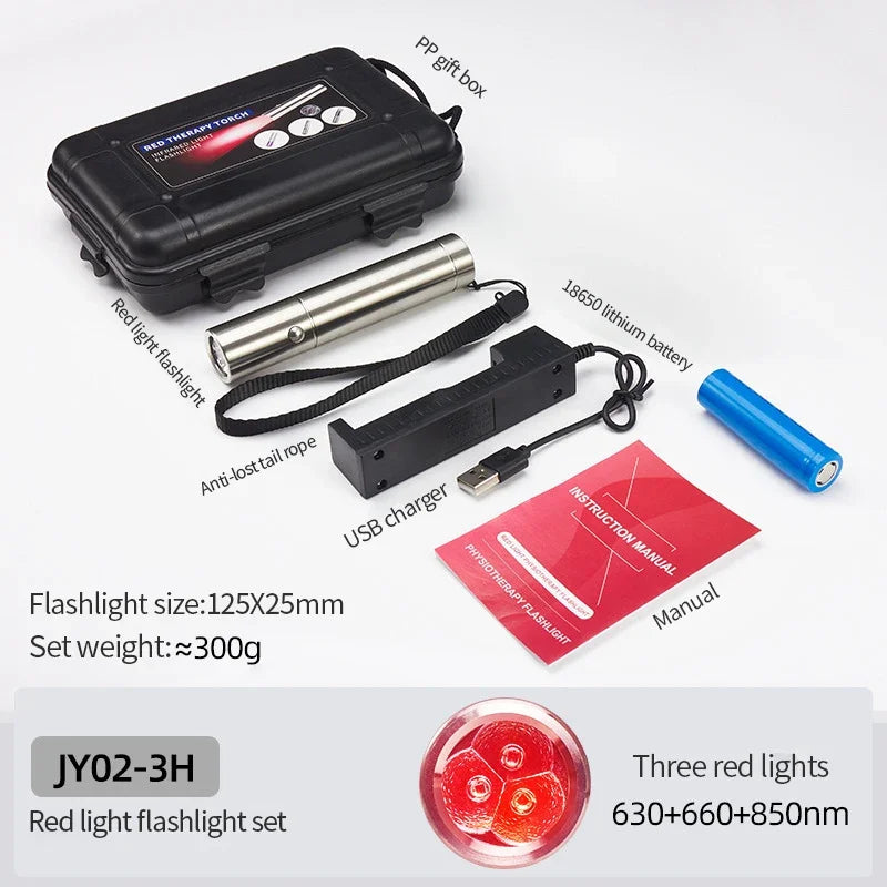 Red Light Therapy Device Cold Laser Physical Treatment 5 Wavelengths Near Infrared 940nm Light Therapy Skin Health Body Pain