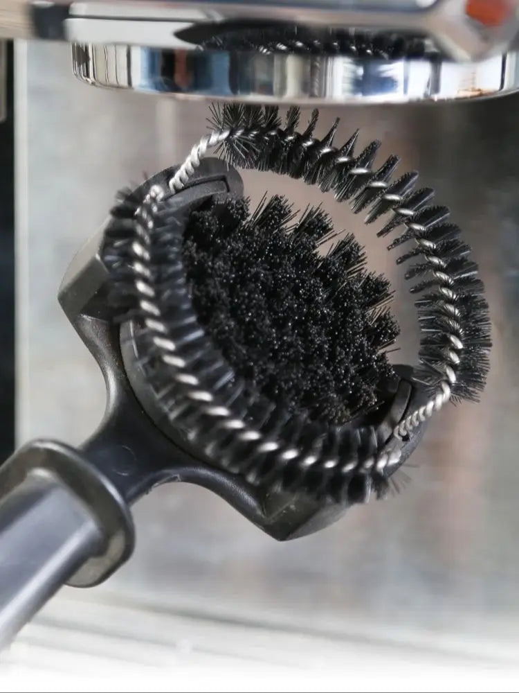 Coffee Machine Brush Cleaner Removable Coffee Maker Espresso Group Head Cleaning Round Brushes Cleaning Tool