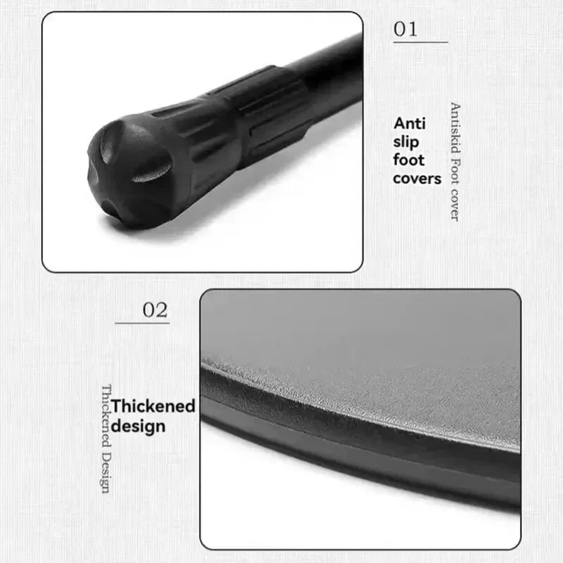 Tea Table Round Table with Lamp Outdoor Portable Stand Camping Elevated Leisure Foldable Picnic Garden Mini Coffee Dining Tables