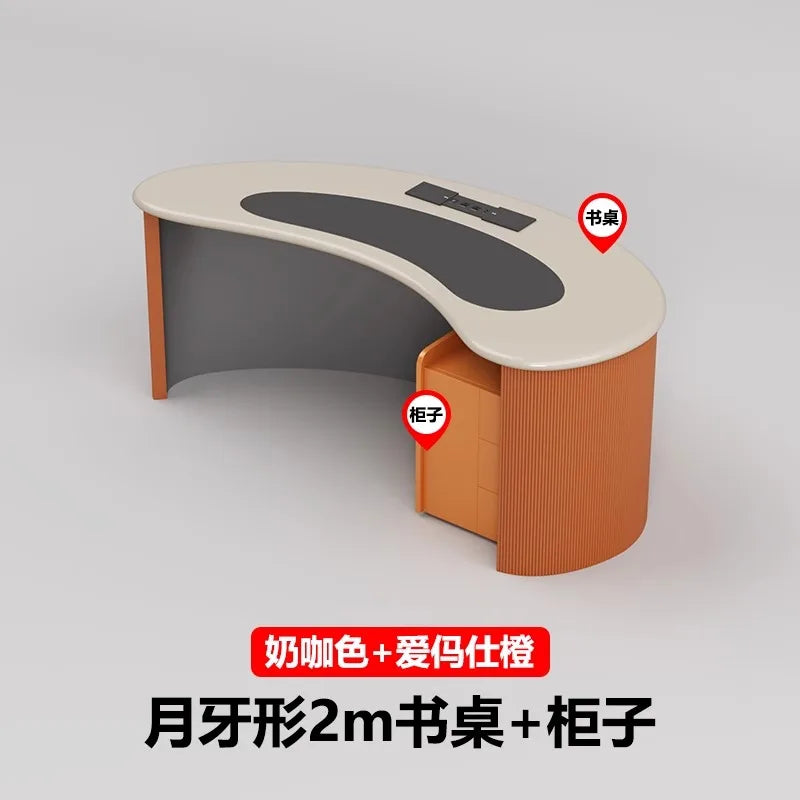 Crafts Aesthetic Office Desk Display Minimalist Cute Small Office Desk Study Modern Escritorio Oficina Commercial Furniture