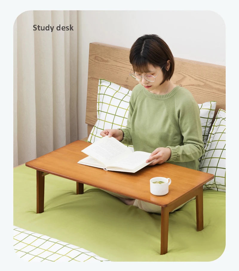 Foldable Laptop Desk Living Room Dining Apartment Tea Table Simple Modern Table Minimalist Baboo Coffee Table