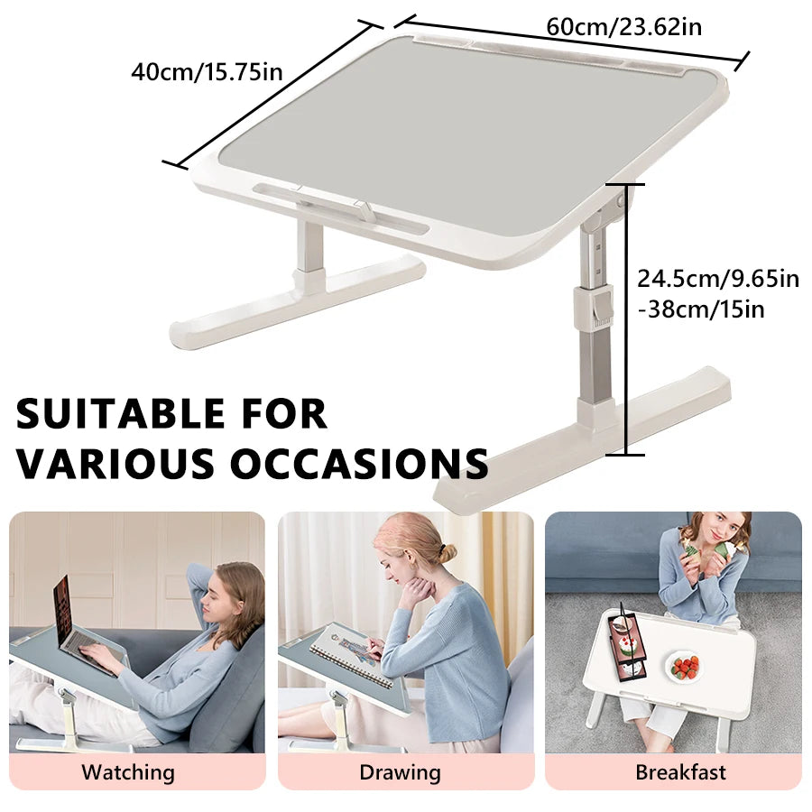 Laptop Desk Foldable Bed Table Adjustable Computer Gaming Desk Portable Folding Table Mesa Plegable Home Working Furniture