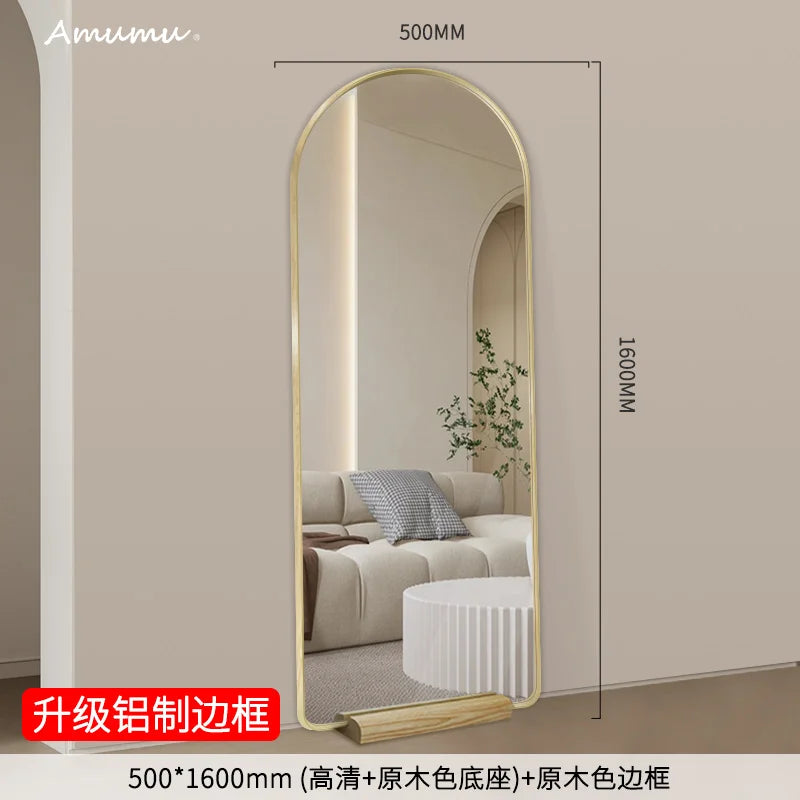Funky Floor Mirror Standing Bathroom Bedroom Luxury Long Men Full Body Modern Mirror Decoration Espelhos Living Room Decorations