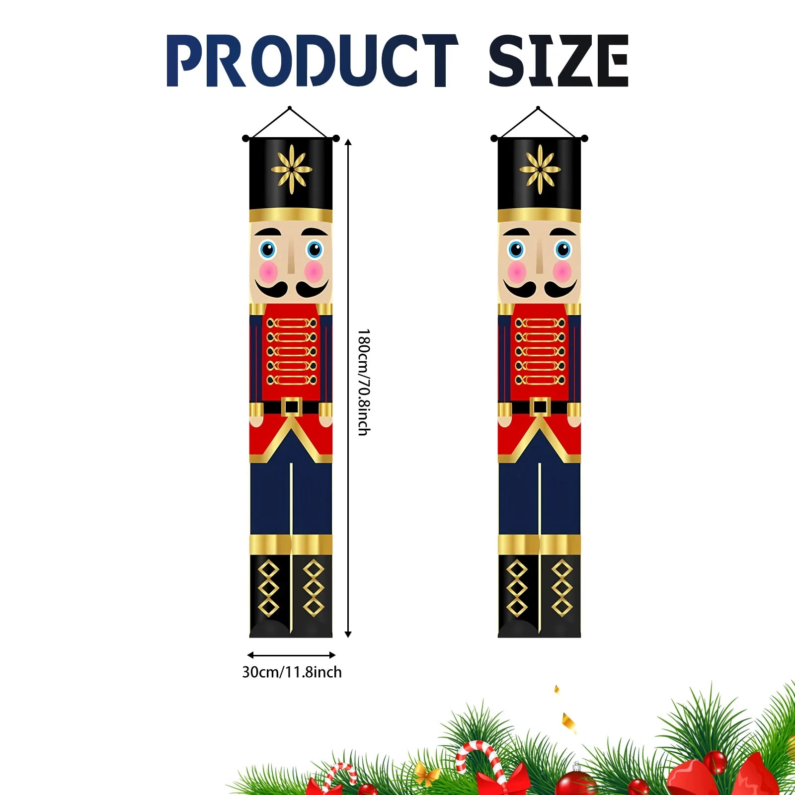 Christmas Nutcracker Banners Christmas Party Decor 2025 Xmas decor Holiday Nutcracker couplet Navidad Natal New Year Gift 2026