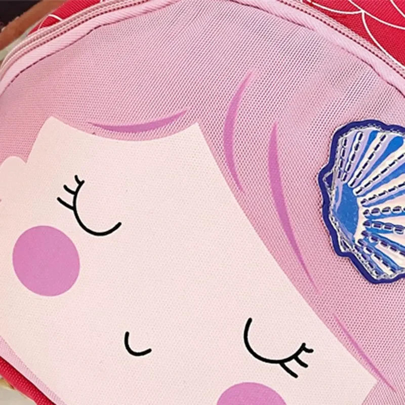 Kindergarten Sequin Princess Toddler Backpack Cartoon Fishtail Backpacks for Kids Cute Mermaid Children'S School Bag Purse Girls