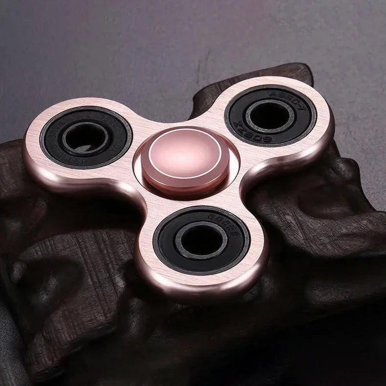 Aluminum Alloy Plating Fidget Spinner Metal Alloy R188 Mute Bearing Drawing Process Hand Spinner Stress Relief Adult Kids Toys