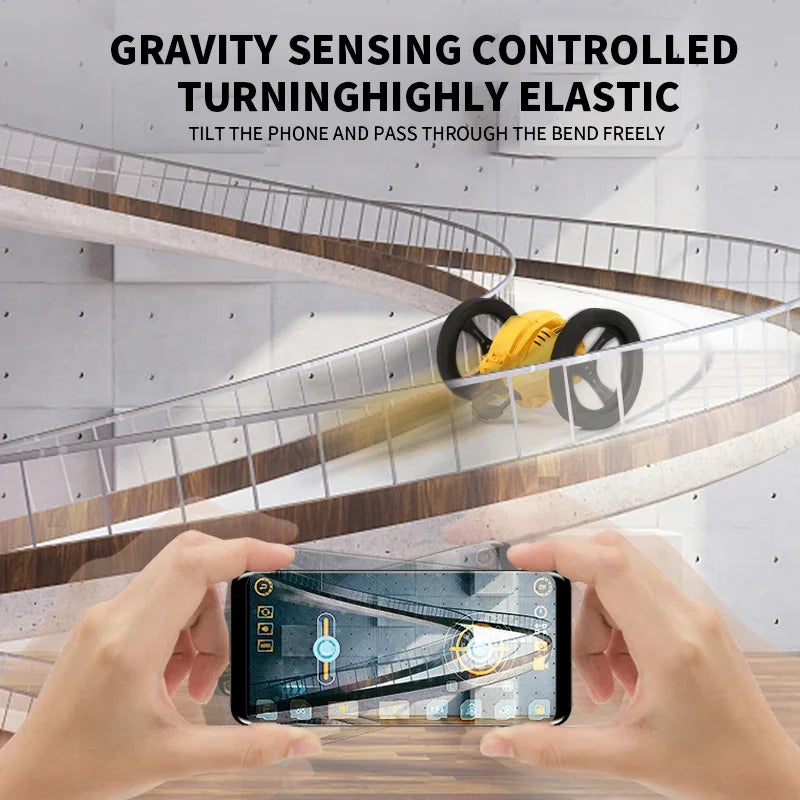 RC Stunt Car With Wifi Hd Camera Bounce Car Flexible Wheels Rotation Led Light Remote Control Jumping Vehicle Toy Gift Q207