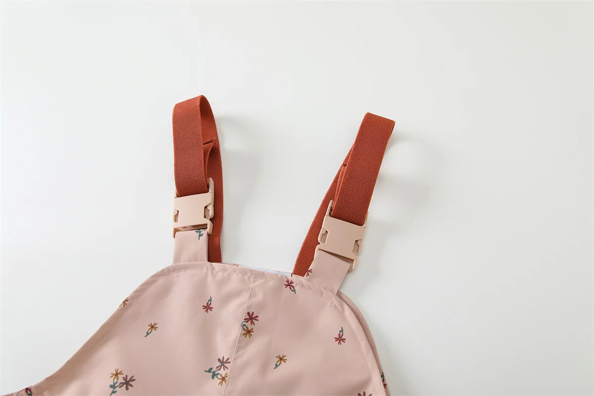 HONEYKING Children's Clothing Sets Raincoat Suit Baby Waterproof Overalls Pants Girls Jumpsuit For Kids Jacket And Trousers Set