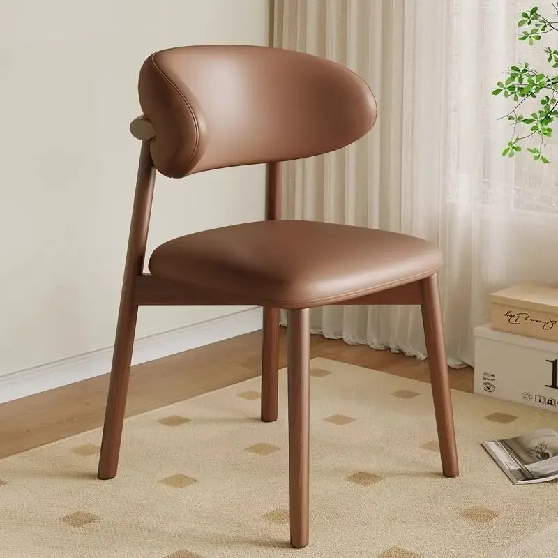 Lounge Vanity Dining Room Chairs Office Single Gamer Home Kitchen Chair Wooden Design Chaises Salle Manger Furniture XR50CY