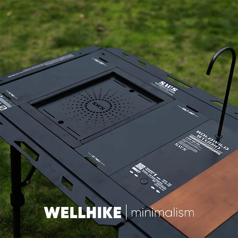 Outdoor SWS Five Unit IGT Table 5 Multi functional Folding Aluminum Alloy Height Adjustable Table