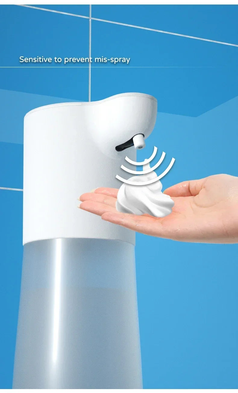 Automatic Sensor Foam Dispenser Touchless Type-C Charging Capacity Smart Liquid Soap Dispenser Infrared Sensor Soap Dispenser