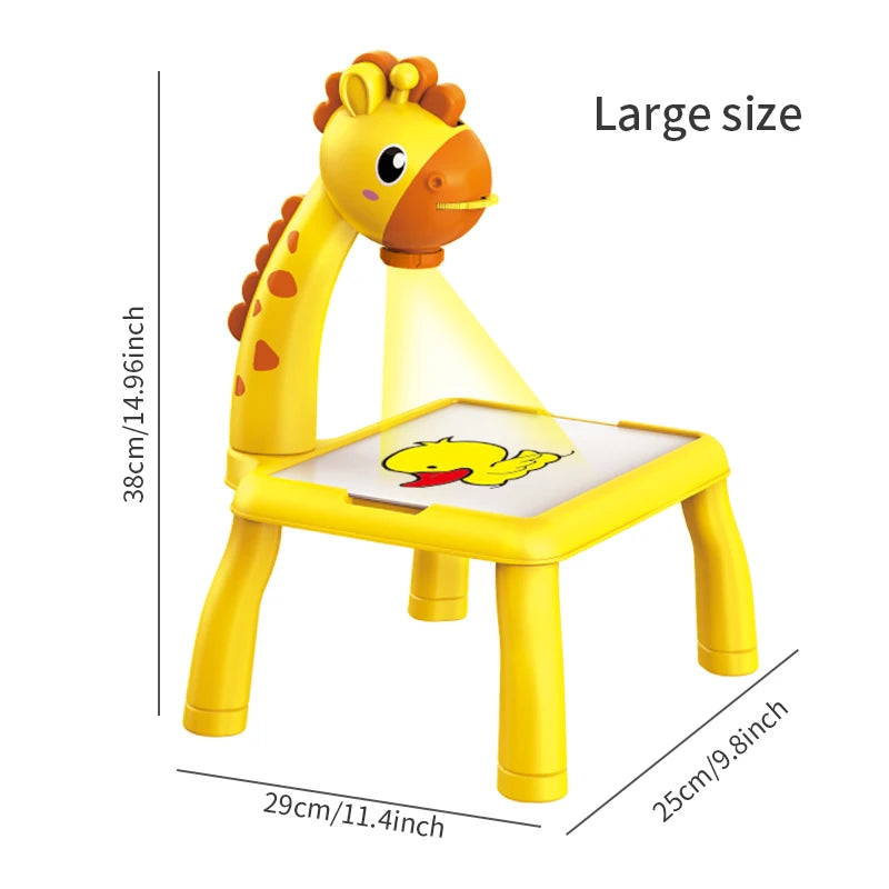 Children's Projection Drawing Board Multi-functional Drawing Table Projector Graffiti Puzzle Toy