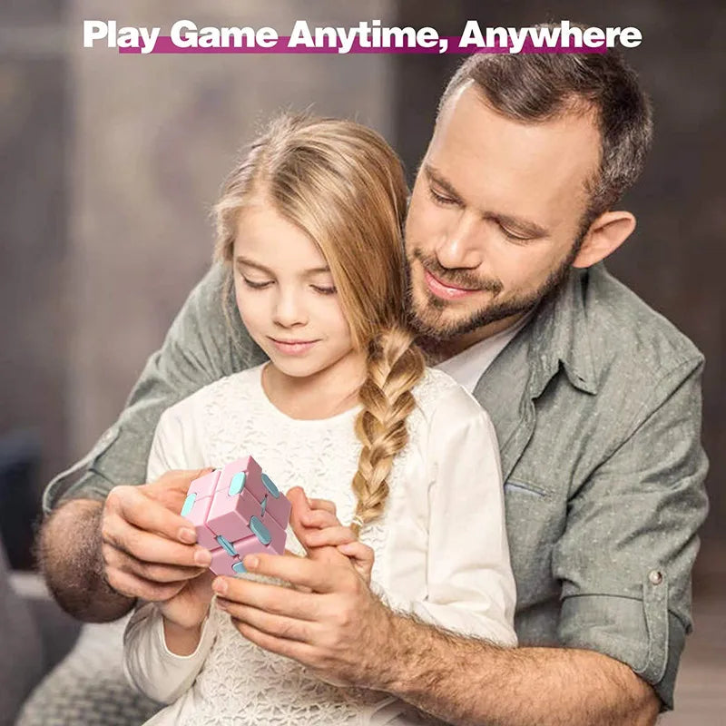 Magic Puzzle Cube Anti Stress Relief Toys for Adults Infinite Flip Funny Cube Sensory Toys for Children Special Needs Xmas Gifts
