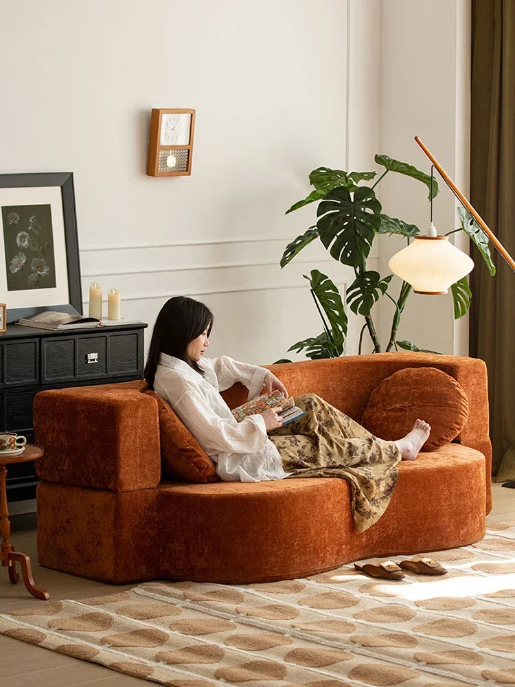 Teddy Sofa Multifunctional Transformable Vacuum Compression Sofa Bed Flip Foldable Washable Customizable Couch for Living Room