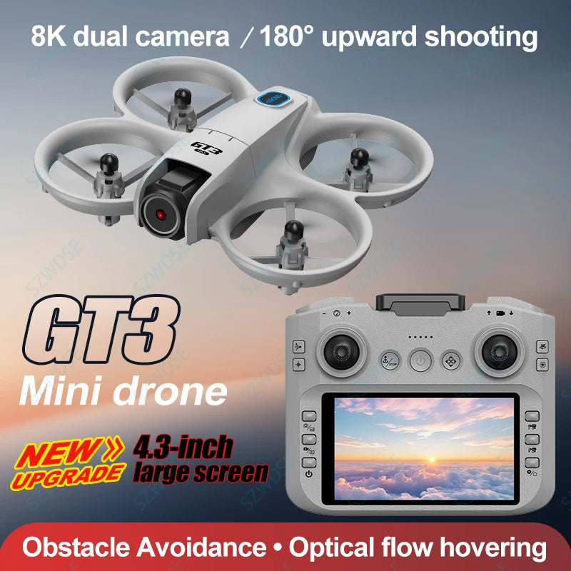 2025 GT3 MAX 8K HD Drone Screen Control Professional Aerial Avoiding Obstacle Remote Control Brushless Quadcopter Mini UAV