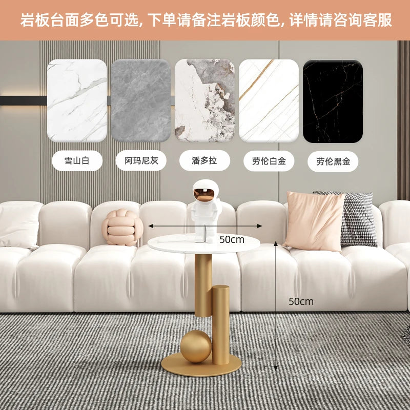 Aesthetic Oval Clear Coffee Tables Modern Design Metal Hotel White Nordic Coffee Table Living Room Low Mesa Furniture For Home