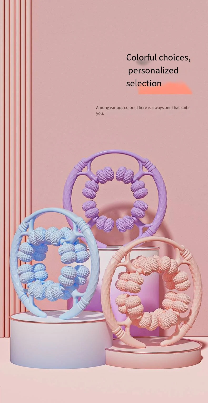 32 Wheel Leg Massager Ring Leg Clamp Roller Leg and Calf Muscle Exercise Home Fitness Relaxation Leg Slimming Tool