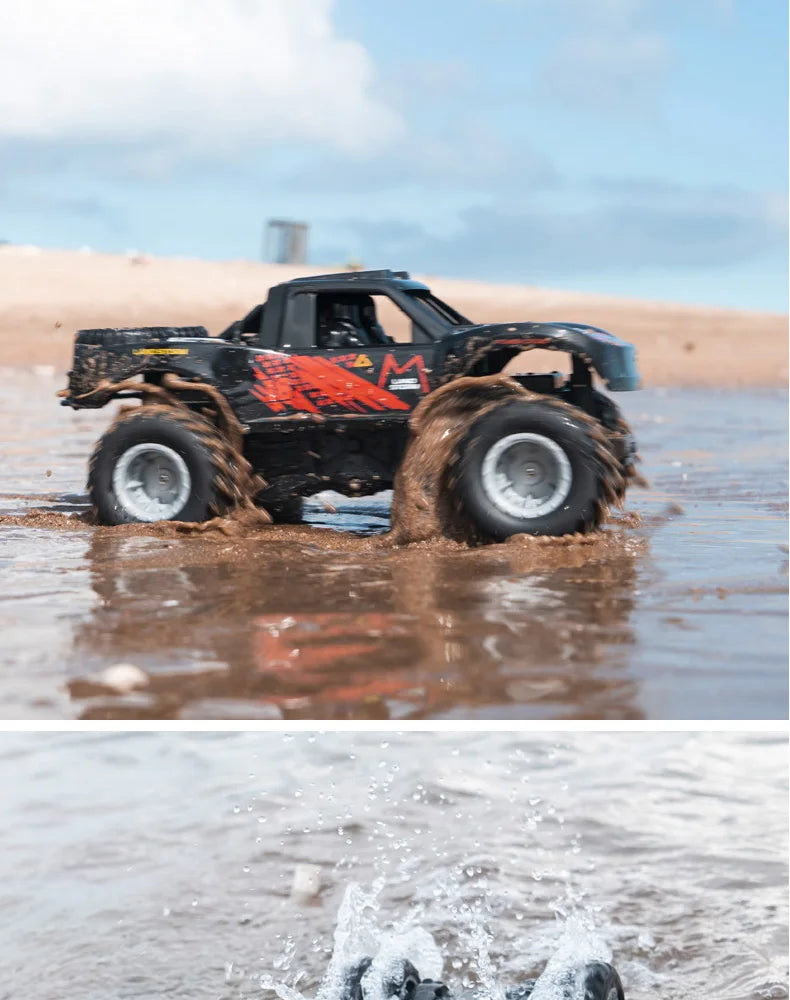 JJRC Q156 4WD 2.4G Amphibious Off-road Climbing RC Flip Stunt Car Racing All-terrain Waterproof Children's RC Toys Gifts