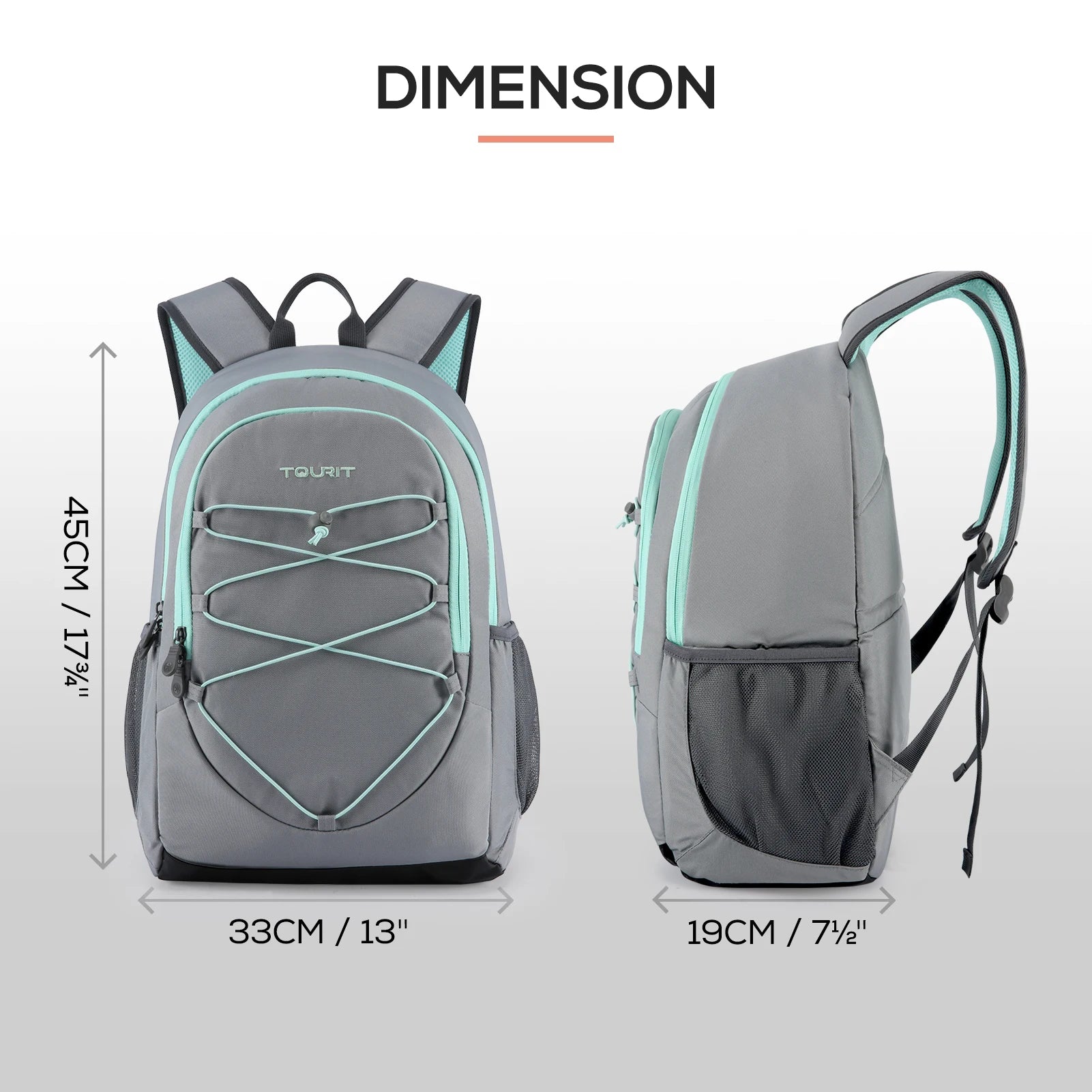 TOURIT 30L Thermal Backpack Cooler bag for drinks Insulated Bag Travel Beach Beer Leak-proof Food lunch Bags Portable Coolers